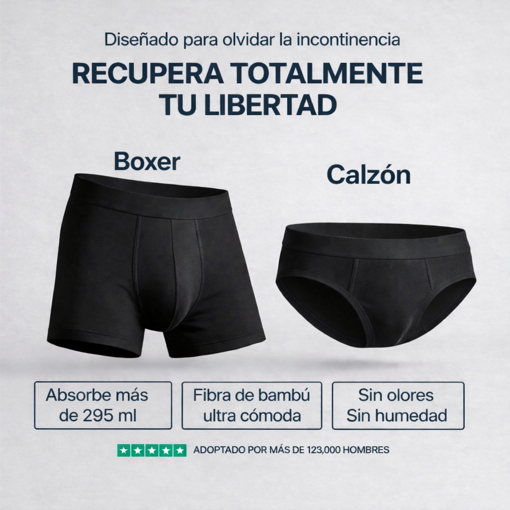 Boxers Ultra-Absorbentes para Incontinencia