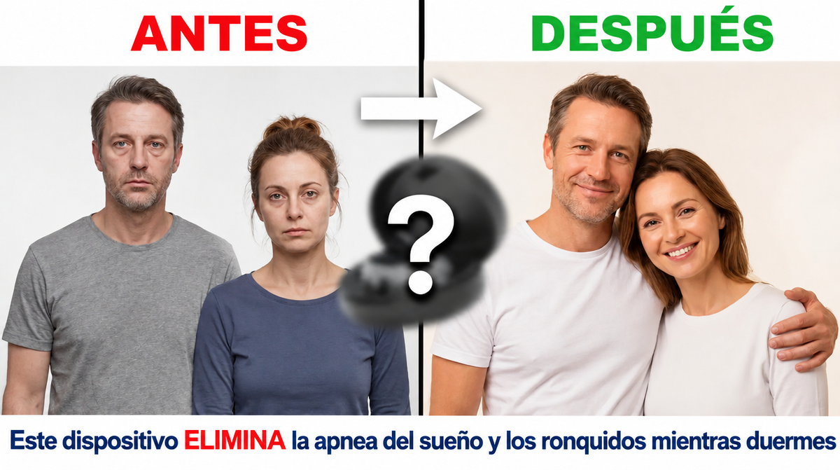 Este dispositivo elimina la apnea del sueño y los ronquidos mientras duermes.