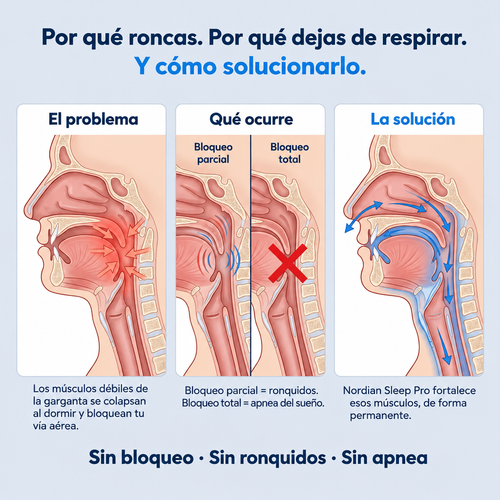 Por qué roncas y por qué dejas de respirar